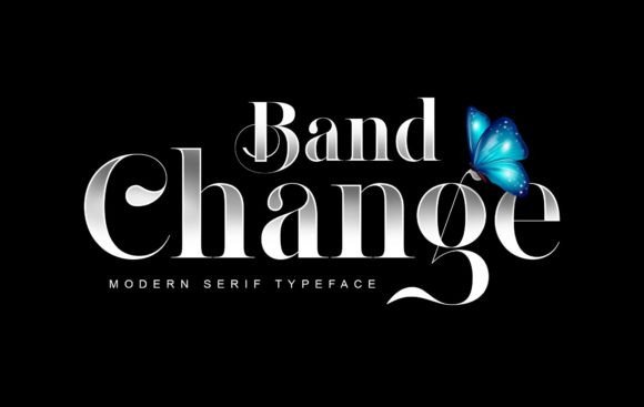 Band Change: Elevating Modern Design with Vintage Serif Elegance