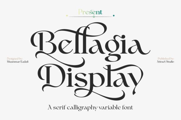 Bellagia Display: A Typeface Where Tradition Meets Modern Flair
