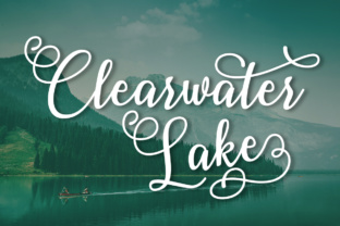Clearwater Lake: Elevating Your Design with Elegant Script