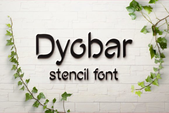 Dyobar: The Stencil Font for Modern Confidence