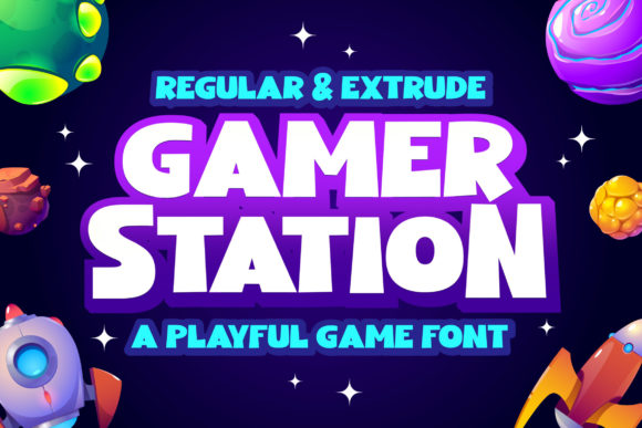 Gamer Station: The Bold Display Font for Modern Creators