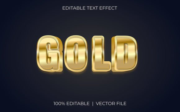 Gold Text Effect Design: Instant Luxury for Your Projects