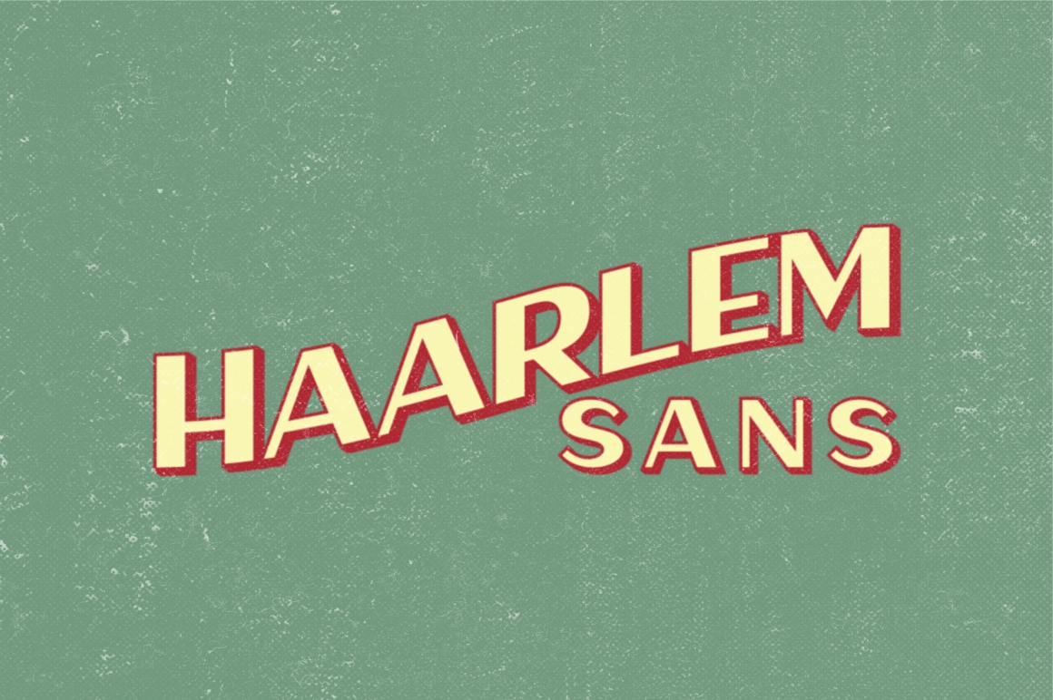 Haarlem Sans: A Wide Sans Serif Font with Vintage Charm