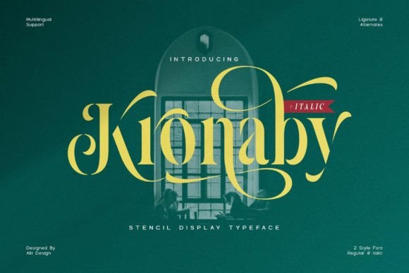 Kronaby: The Modern Serif with a Stenciled Edge