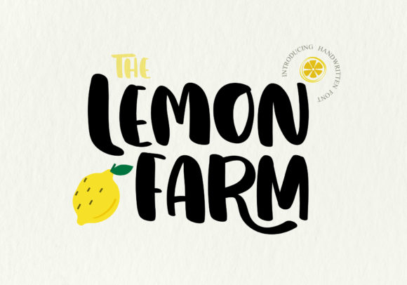 Lemon Farm: A Sweet Handwritten Font for Joyful Projects