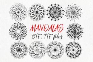 Mandings: A Creative Font of 52 Hand-Drawn Mandalas