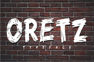 Oretz: A Brush Stroke Font with Authentic Character