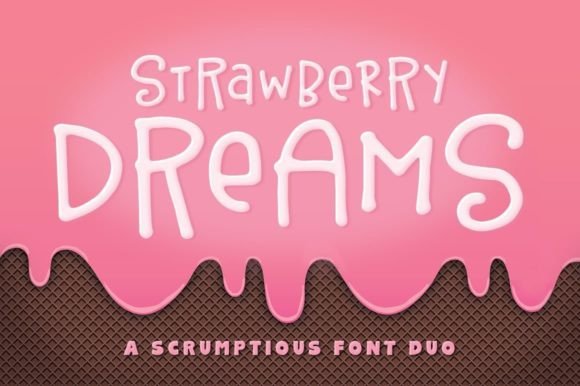 Strawberry Dreams: A Sweet Font Duo for Timeless Charm