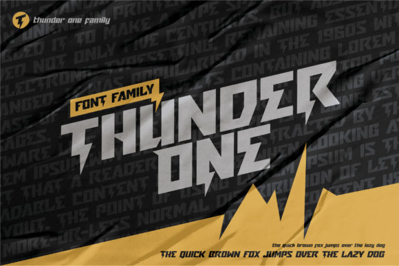 Thunder One: A Typeface That Commands Attention